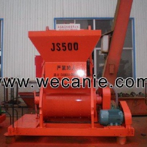 Js500 double axle concrete mixer